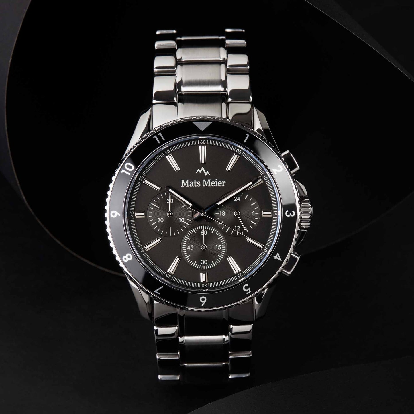 Ponte Dei Salti Chronograph Herrenuhr Silber / Schwarz