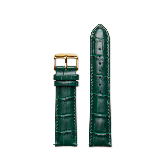 Grand Cornier Leather strap 22 mm croco green