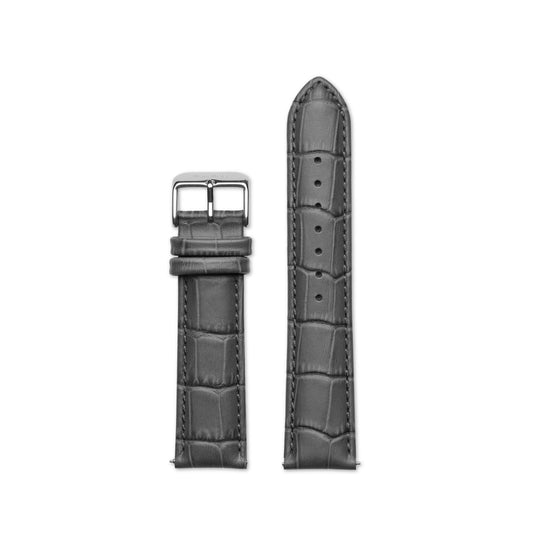 Grand Cornier Leather watch strap 22 mm croco grey