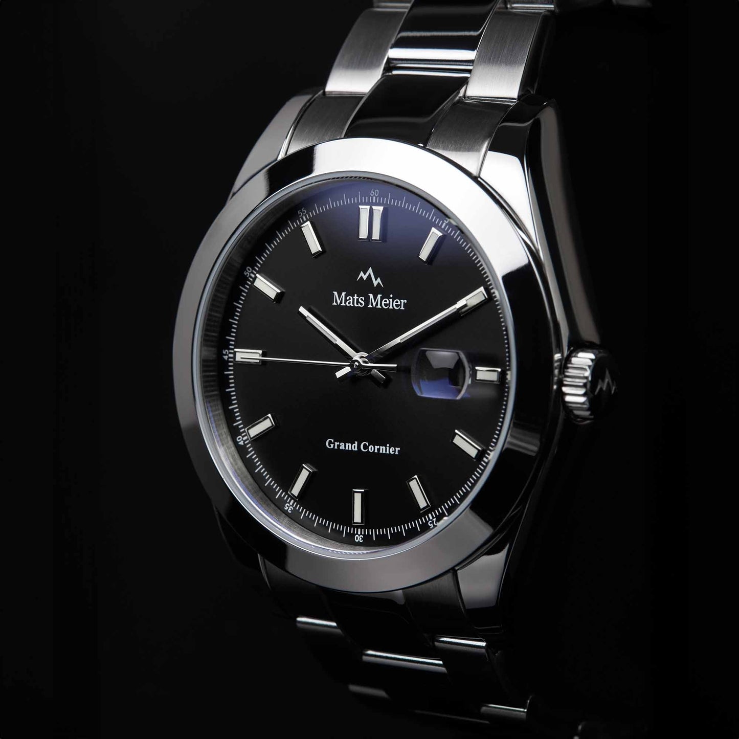 Grand Cornier orologio da uomo color argento e nero