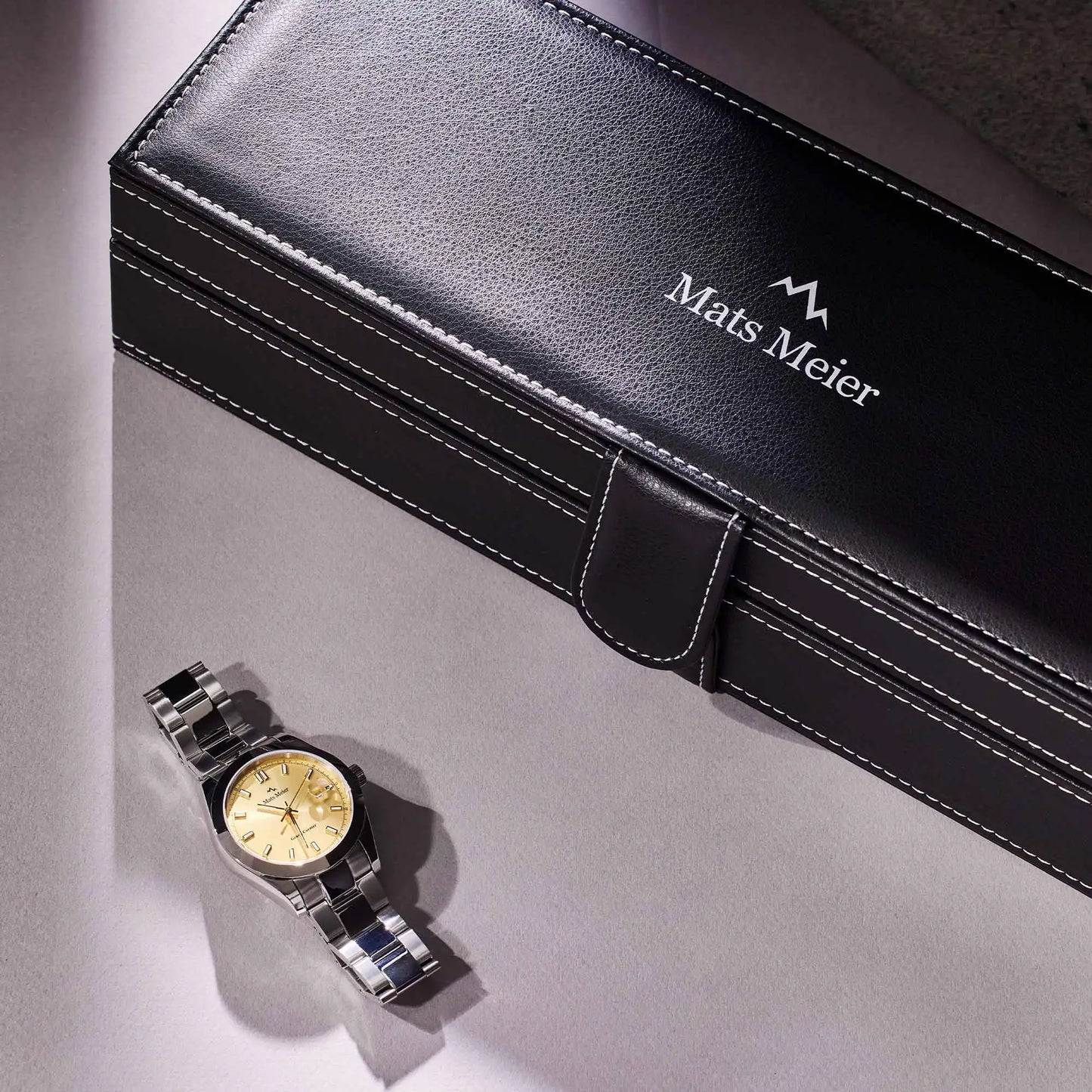 Mont Fort watch box black - 5 watches