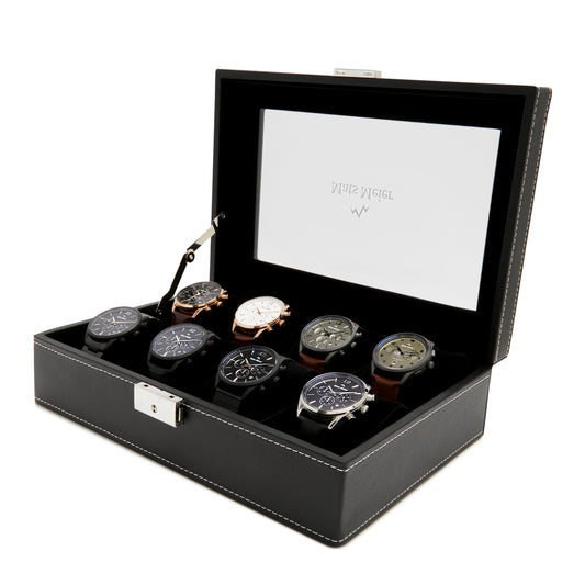 Grand Combin chronograph mens watch and watch box gift set