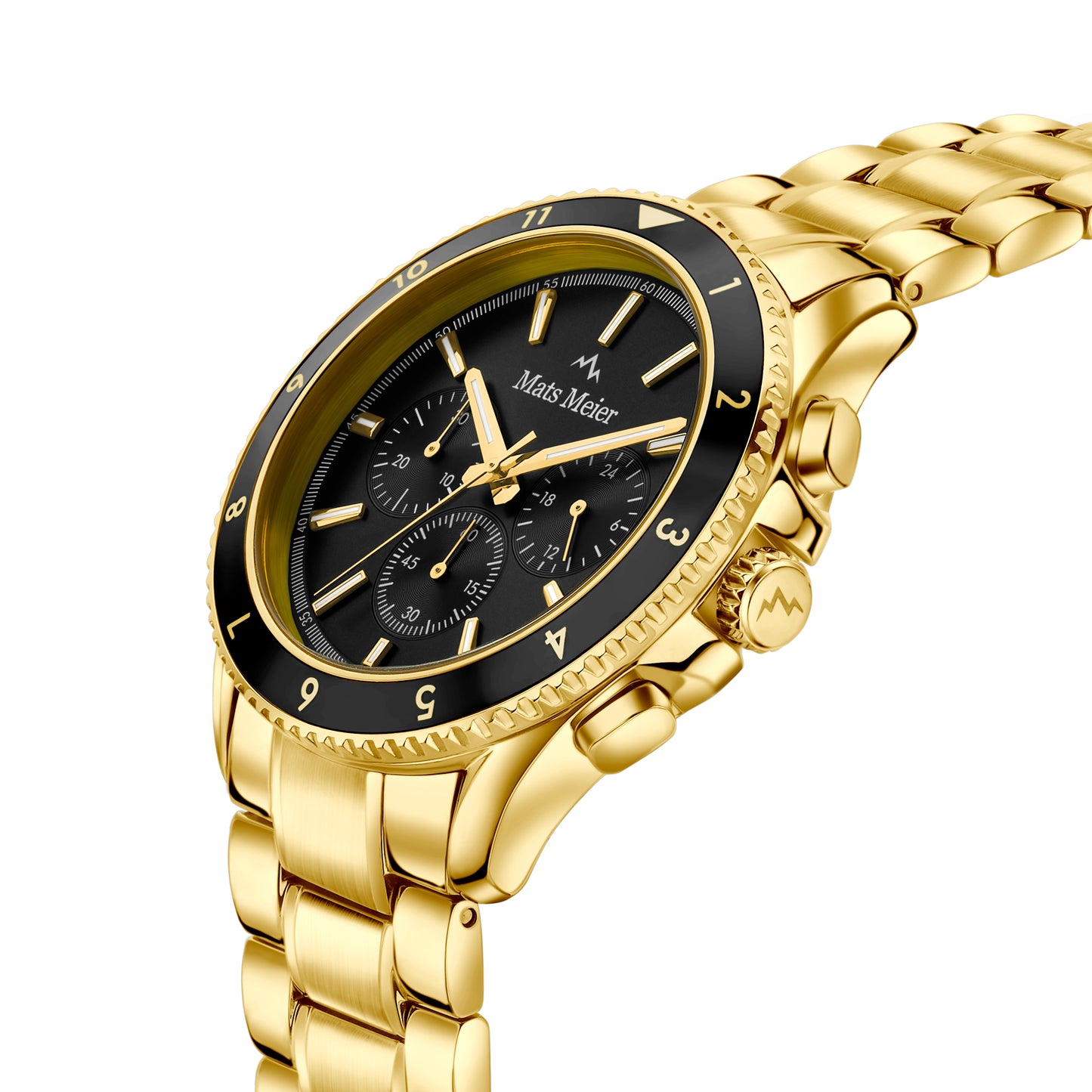 Ponte dei Salti chronograph mens watch gold coloured and black   