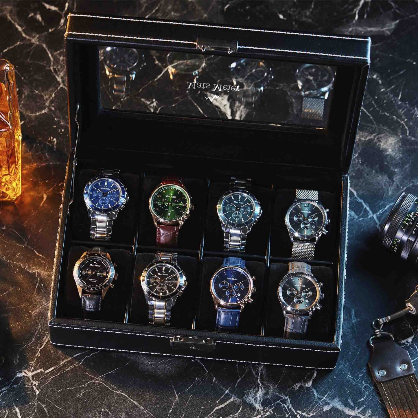 Grand Combin Chronohraph Herrenuhr und Uhrenbox Geschenkset