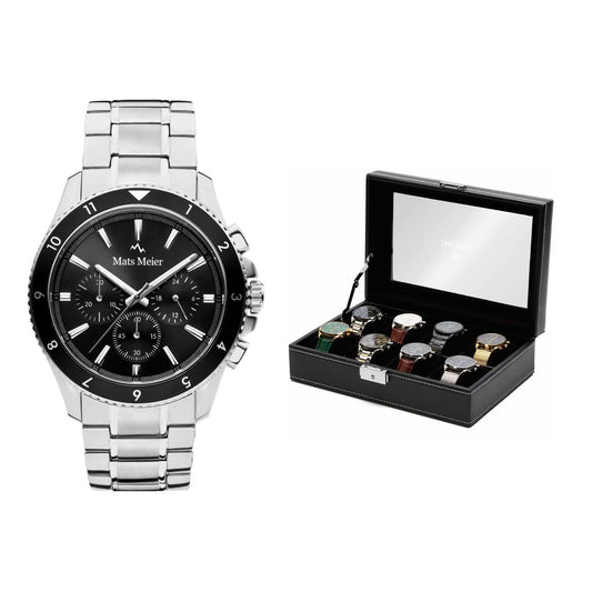 Grand Combin Chronohraph Herrenuhr und Uhrenbox Geschenkset