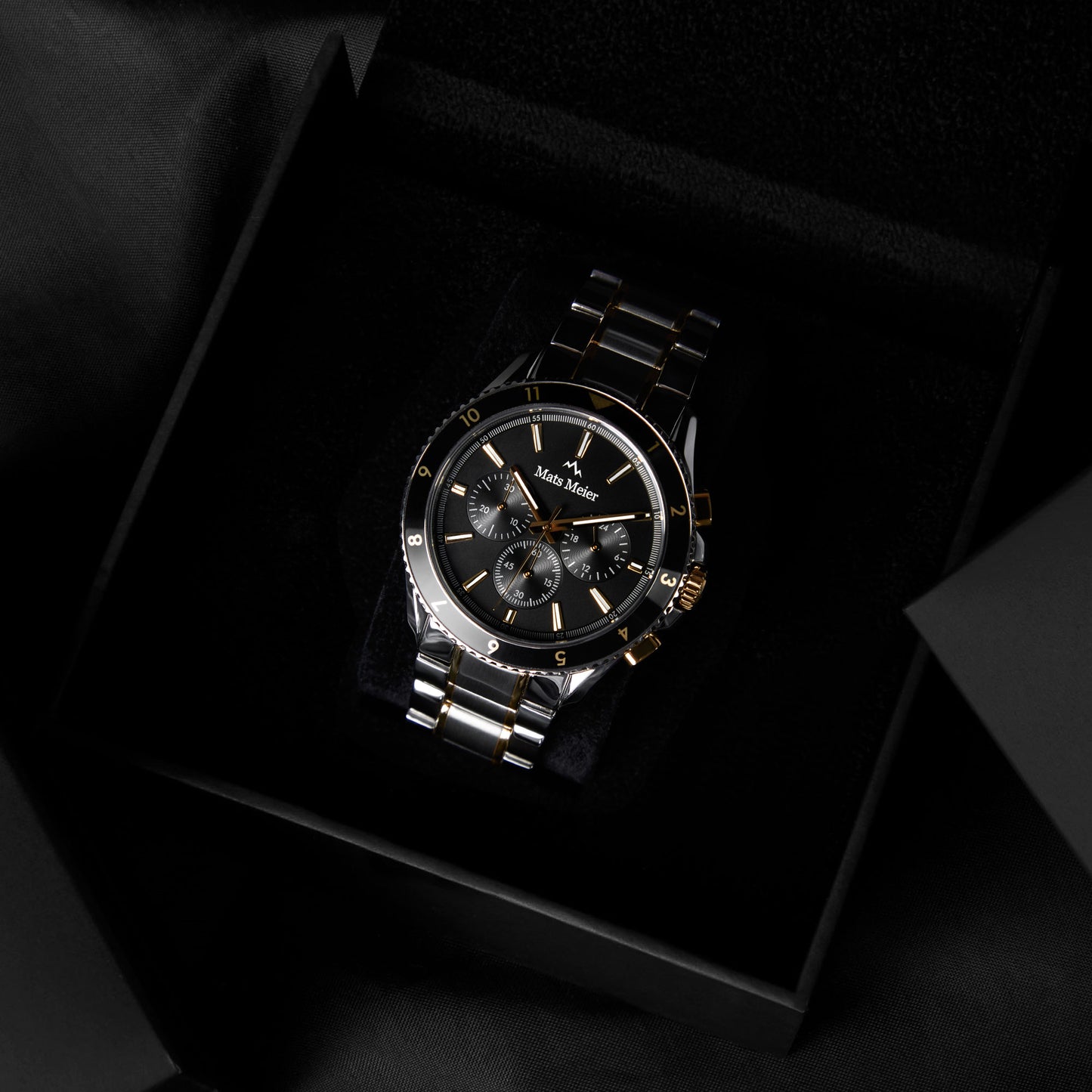 Grand Combin Chronograph Herrenuhr und Uhrenbox Geschenkset