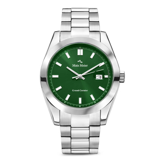 Grand Cornier orologio da uomo color argento e verde