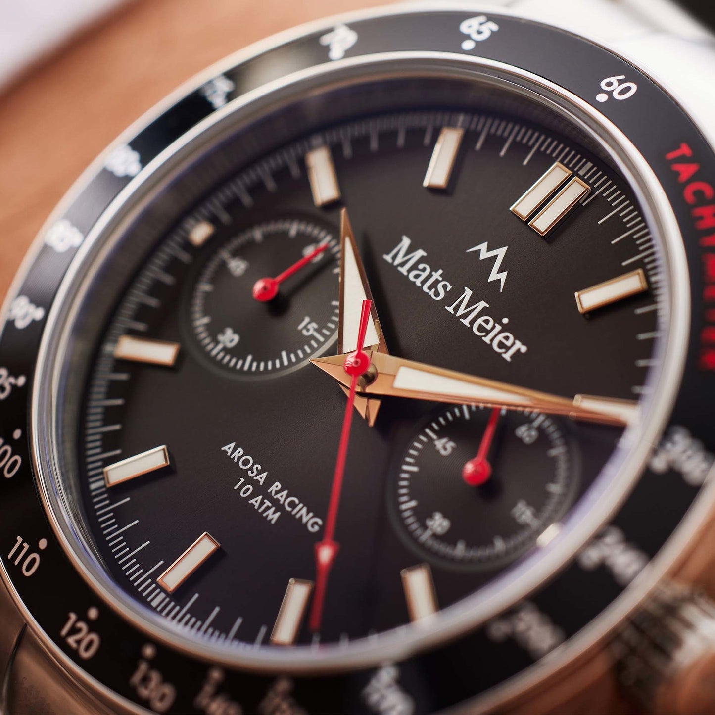 Arosa Racing cronografo orologio da uomo color argento e nero