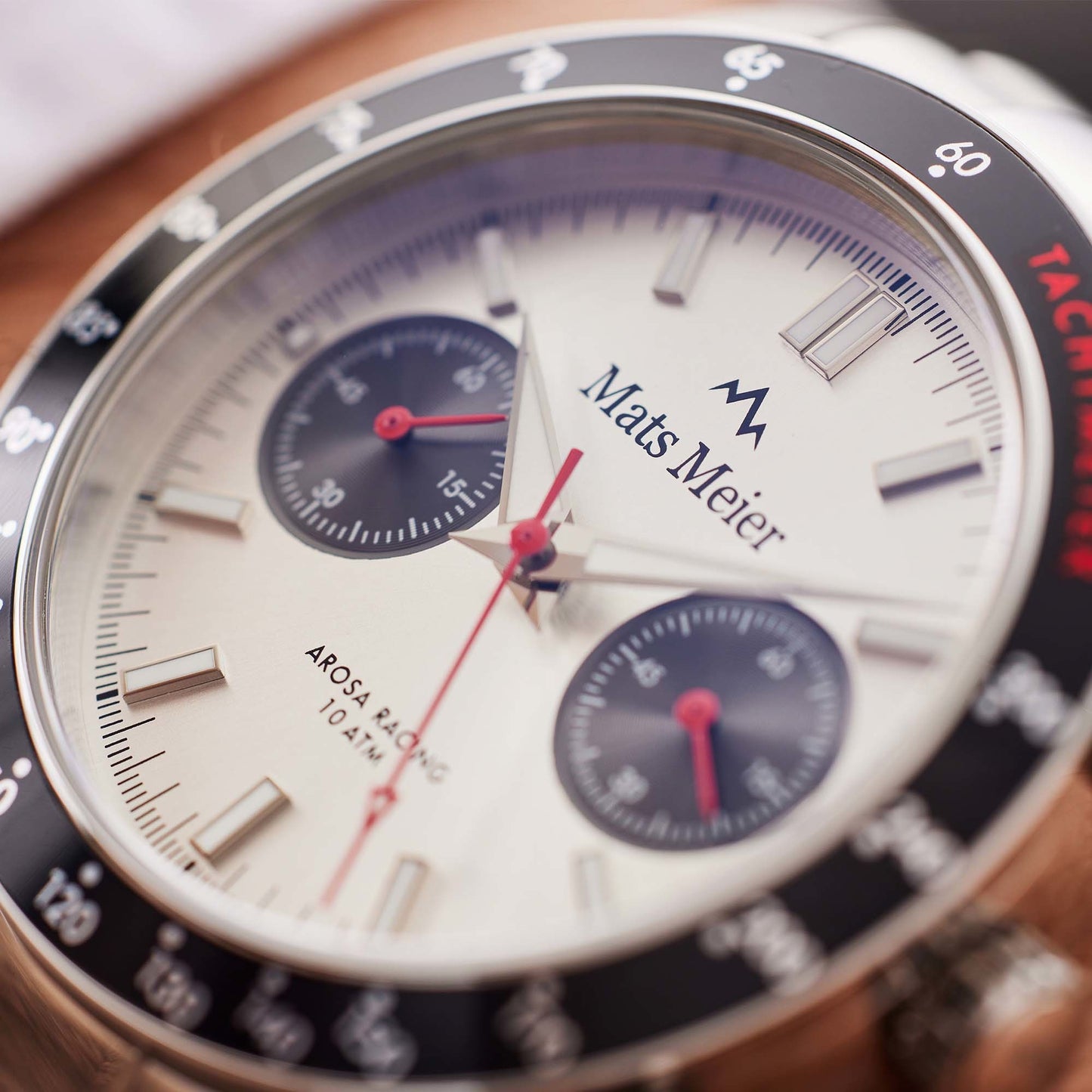 Arosa Racing chronographe montre pour homme couleur argent