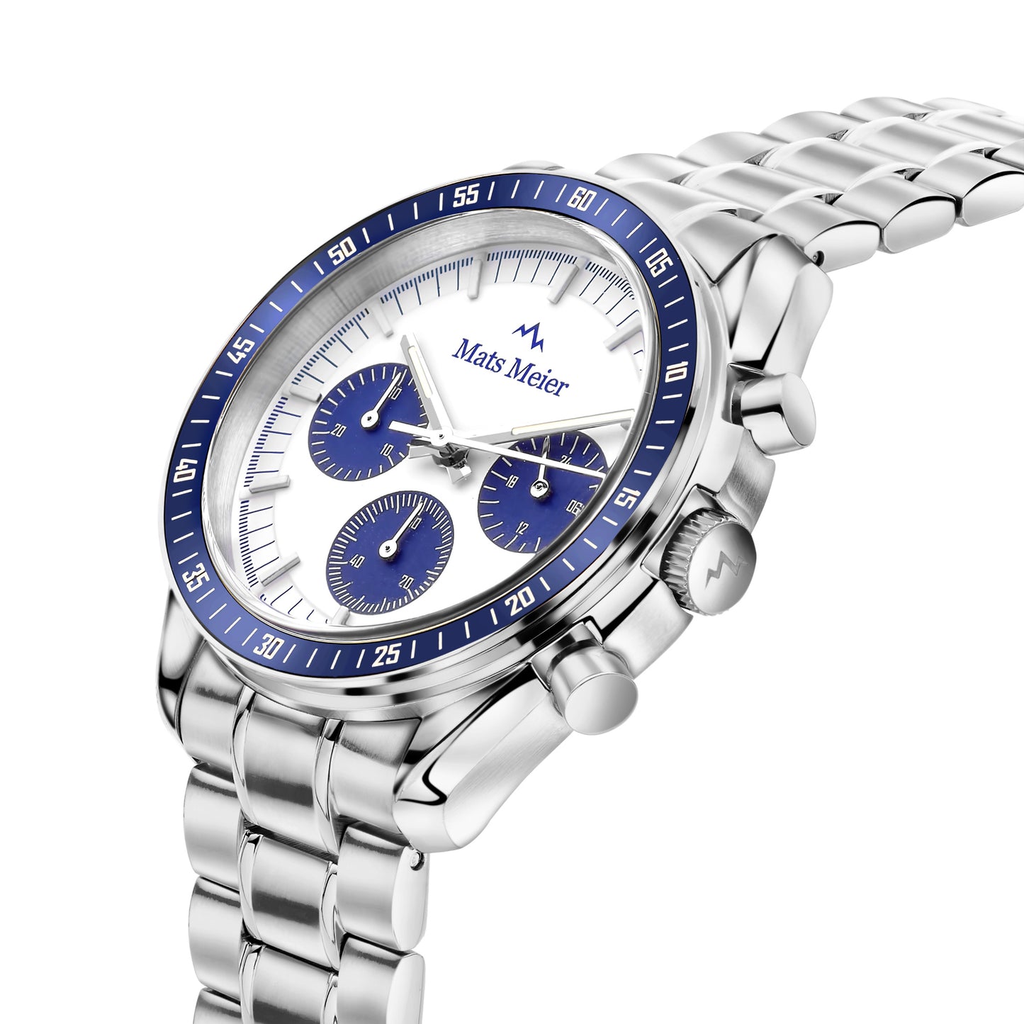 Arosa Racing cronografo orologio da uomo color argento e bianco