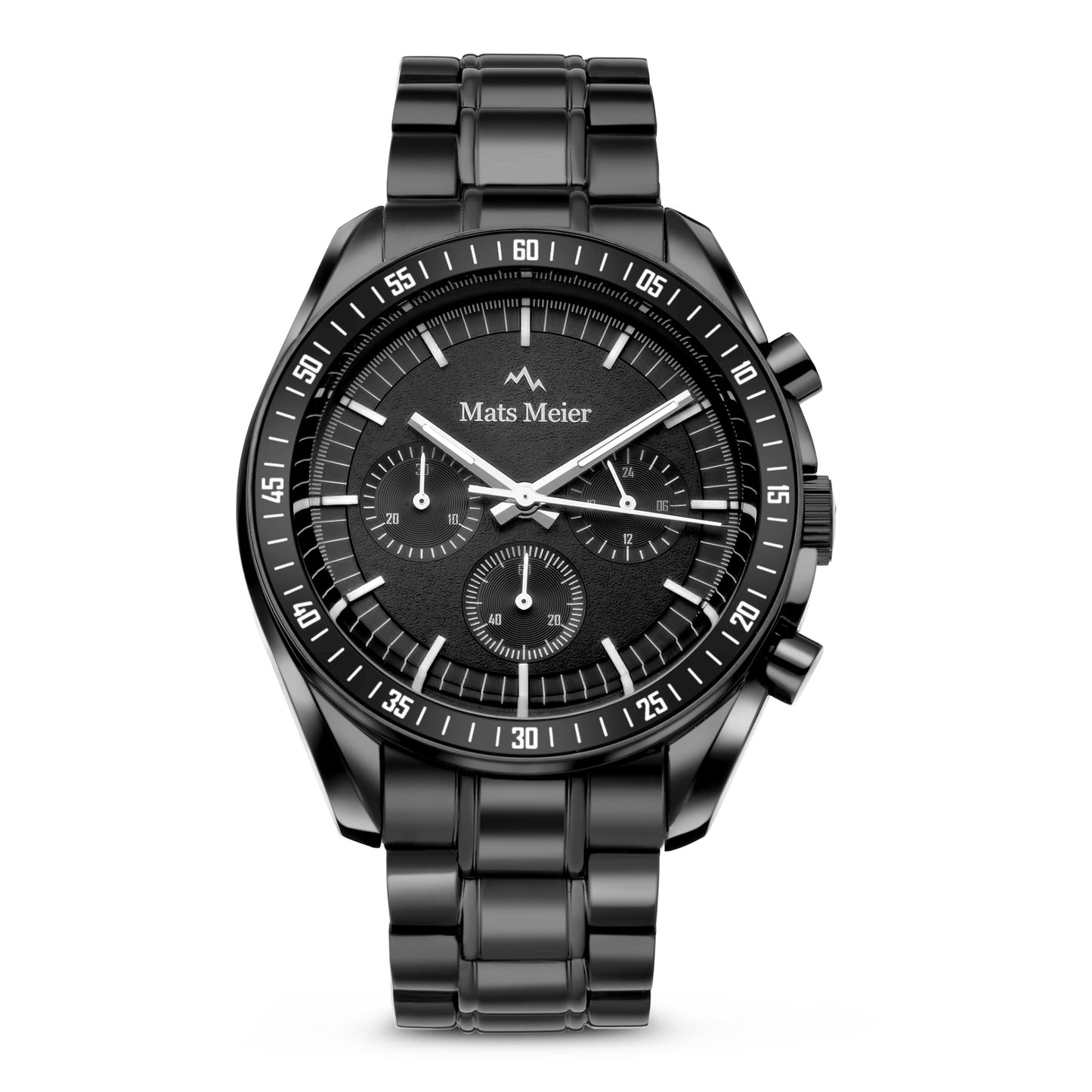 Grand Combin chronograph mens watch and watch box gift set